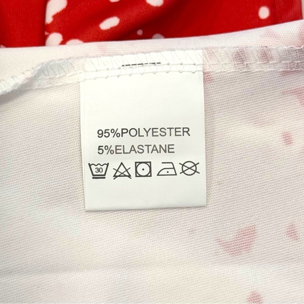 New Women’s 2XL Festive Red/White Long Sleeve Tunic Length Lightweight Jacket - Picture 6 of 7